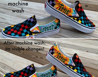 Checkered Vans Can You Wash Vans Shoes In A Washing Machine Can I