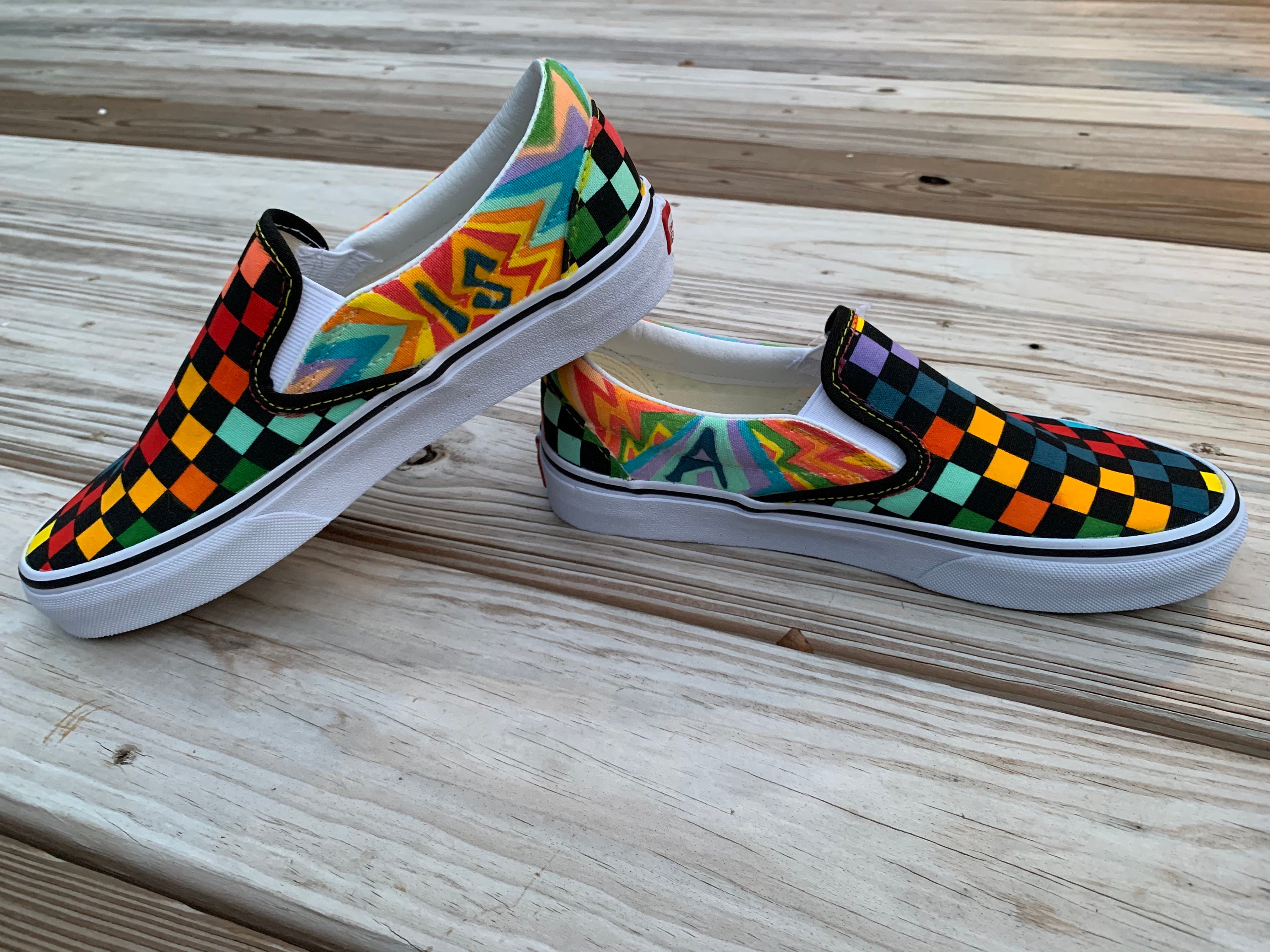 Diy rainbow vans best sale