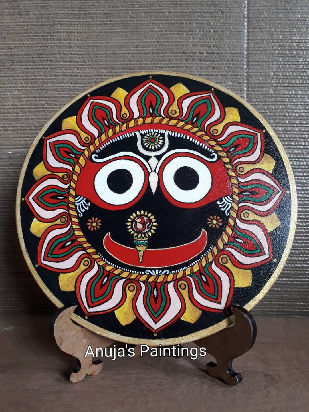 Lord Jagannath Pattachitra Art on 100 Handpainted Acrylic Etsy UK