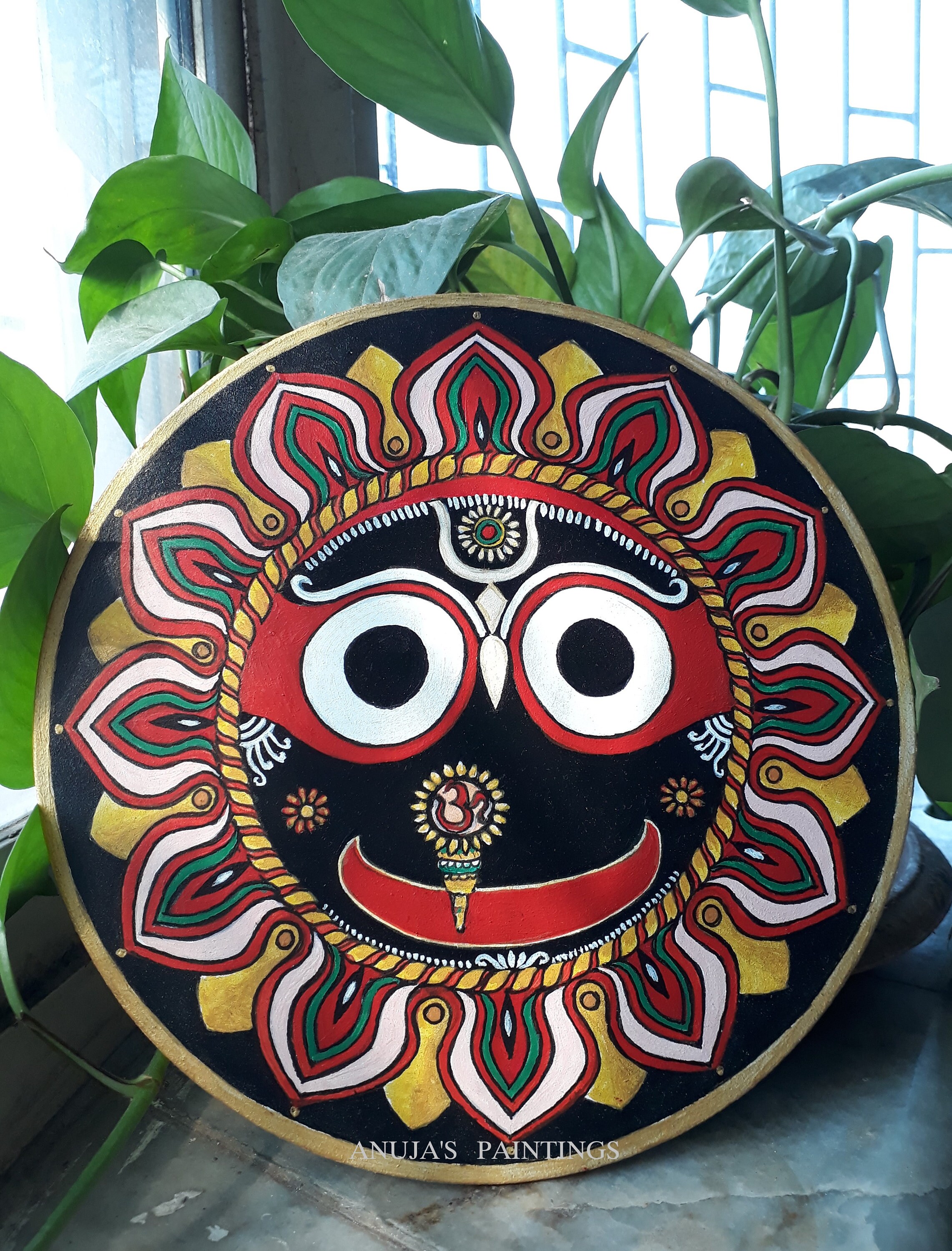 Lord Jagannath Pattachitra Art on 100 Handpainted Acrylic Etsy UK