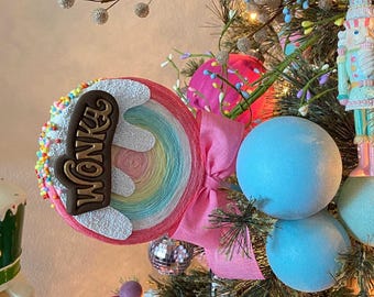 Fake sweet Christmas lollipop