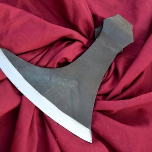 Hand Forged Medieval Viking Axe head. Best Gift for Halloween, Easter, Hen Party Etc.