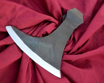 Hand Forged Medieval Viking Axe head. Best Gift for Halloween, Easter, Hen Party Etc.