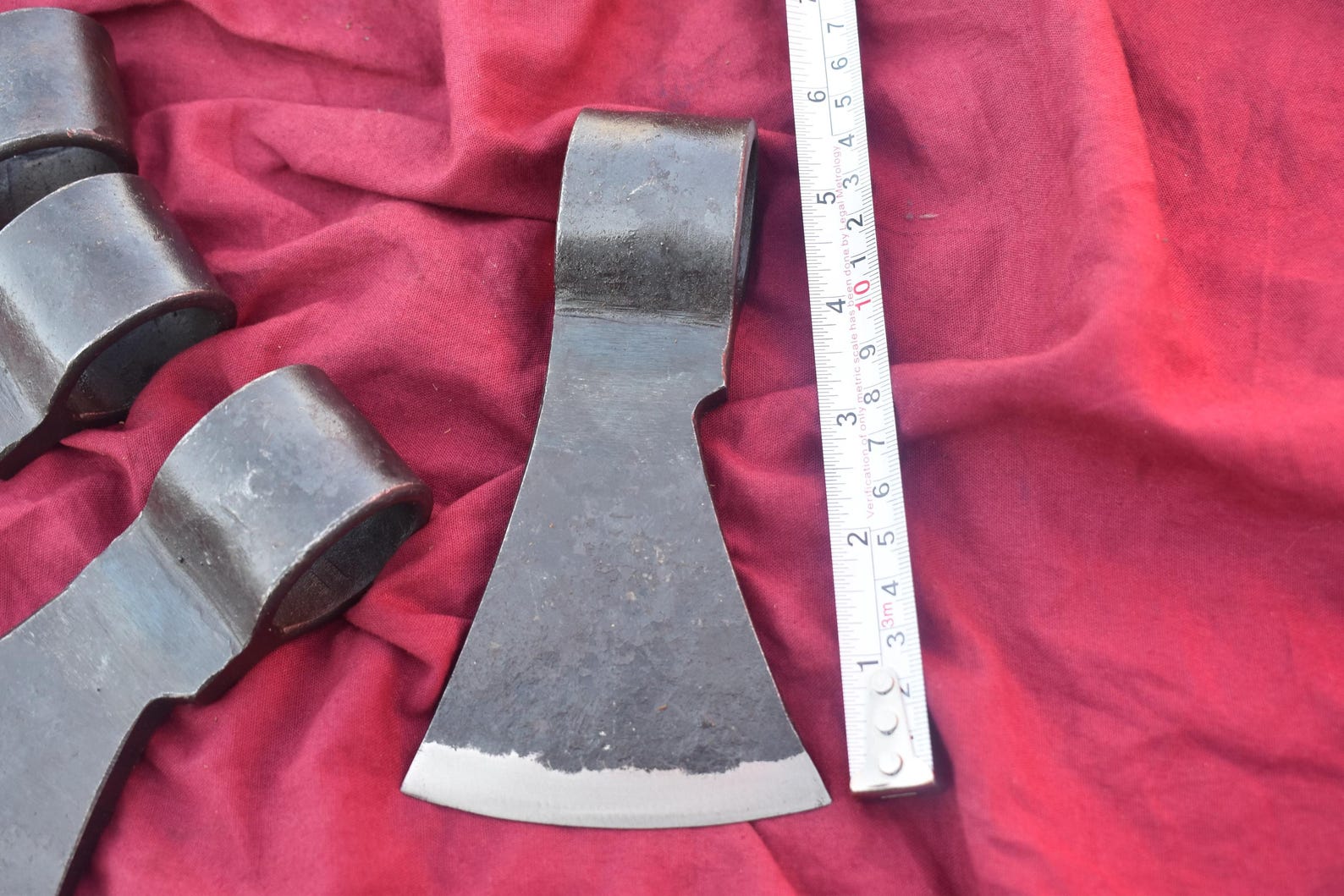 Hand-forged Decorative Medieval Axe Head Set of 4 — Viking Style ...