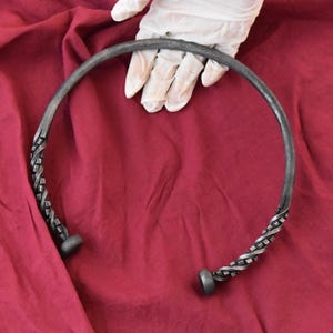 Hand Forged Medieval Iron Nordic Charm Necklace. Best Gift For Men/Women.
