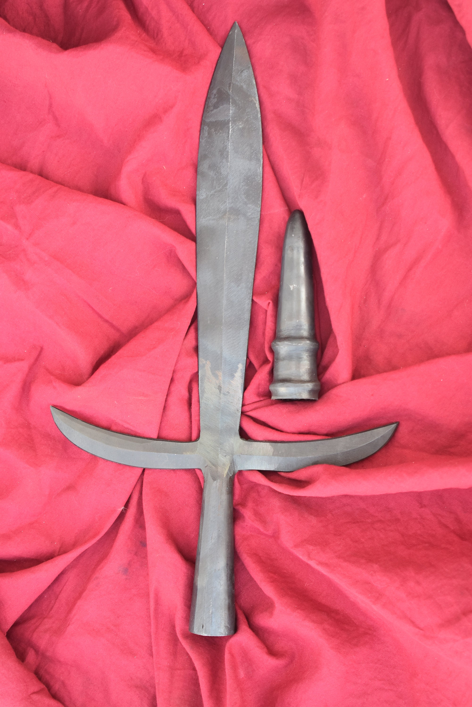 Japanese Jumonji Yaari Spearhead 16'' With BUTT Cap. - Etsy
