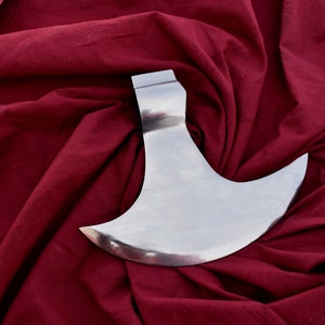 Handmade Medieval Viking Polish Axe Head 7.8&#39;&#39; Axe Head Best Gift For Halloween party, New year, Christmas Etc.