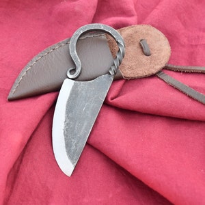 Hand Forged Medieval Pocket Knife, necklaces. Best Gift For Christmas, Easter, Hen Party Etc.