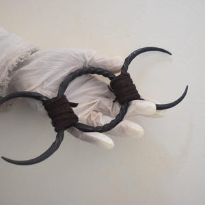 Hand Forged Medieval Iron Belt Buckle.