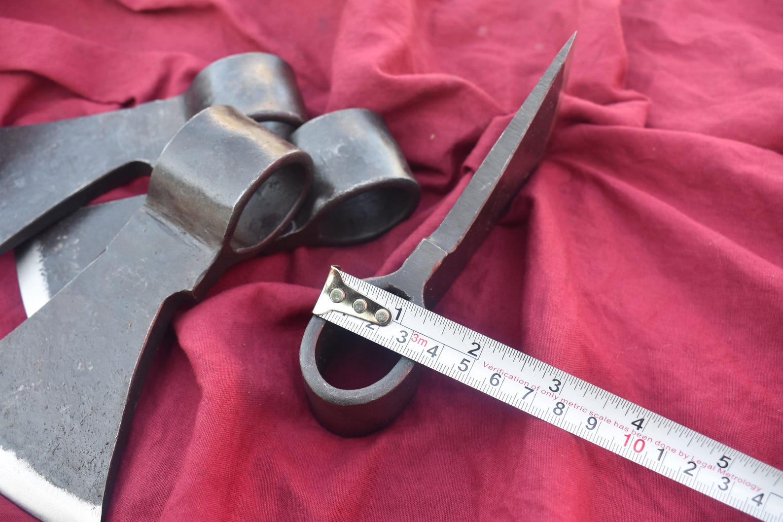 Hand-forged Decorative Medieval Axe Head Set of 4 — Viking Style ...