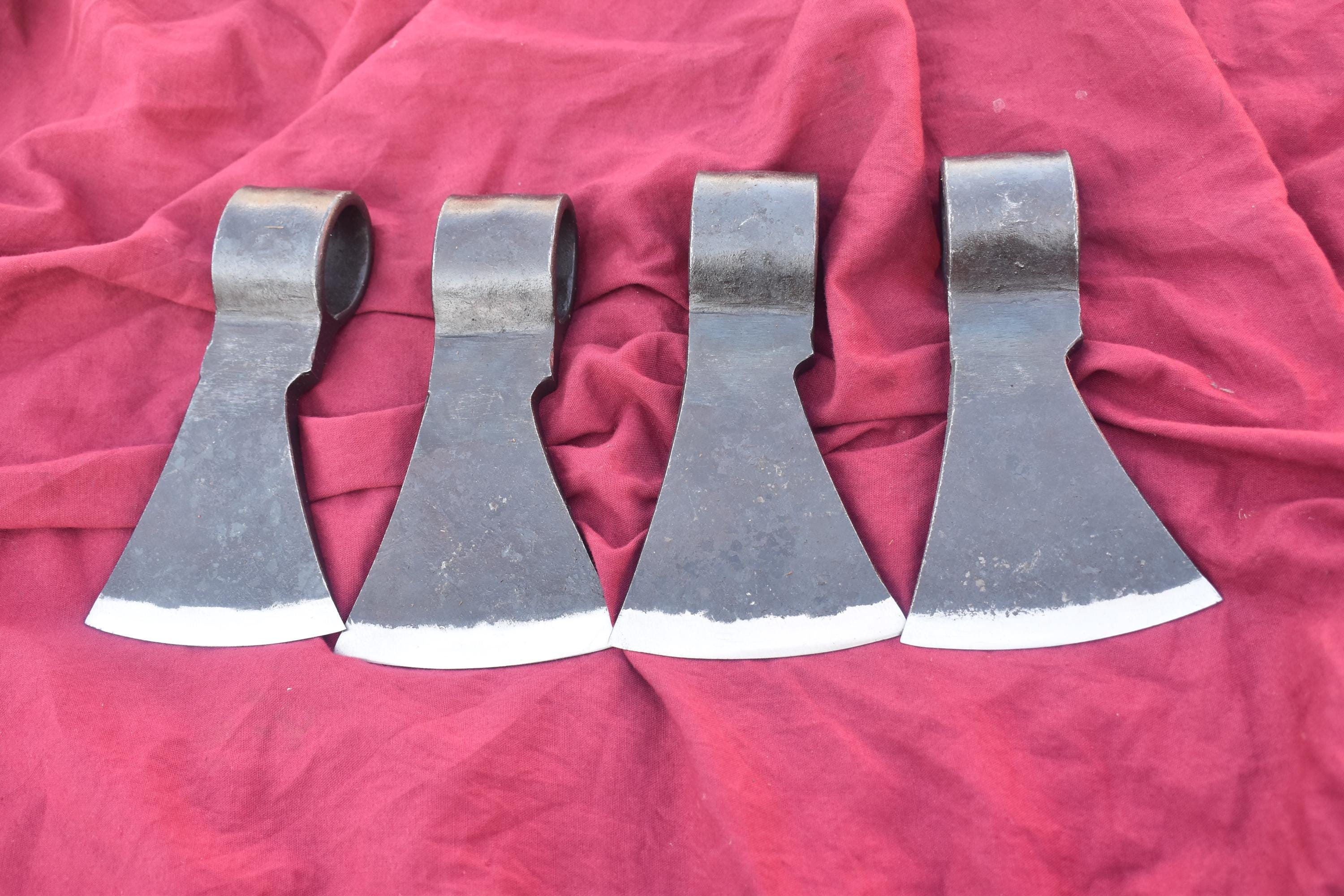 Hand-forged Decorative Medieval Axe Head Set of 4 — Viking Style ...