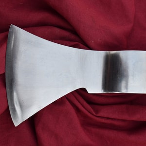 Hand Forged Viking  High Carbon Steel Axe Integral High Polish.