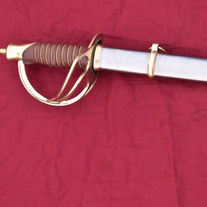 American Cavalry Officer&#39;s Sword With Steel Scabbard