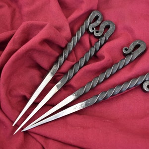 Hand forged Viking Eating Spike Set of 4