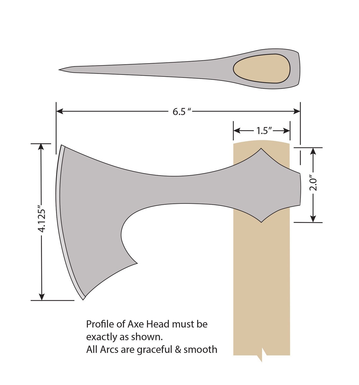 Customized Hand Bearded Axe Head Set of 2 Size as per Etsy