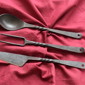 Medieval Cutlery Set, Knife, Spoon, Middle Ages Cutlery, Camp Equipment