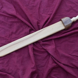 Hand crafted Roman Gladius Wooden Practice Sword - Perfect for Historical Reenactment and Training.