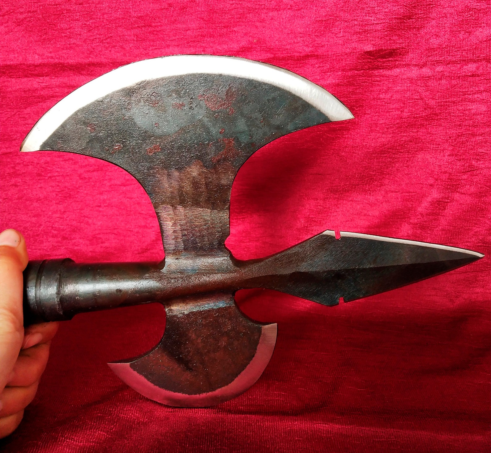  Viking Halberd  With Sharp Blade On Both Sides Etsy