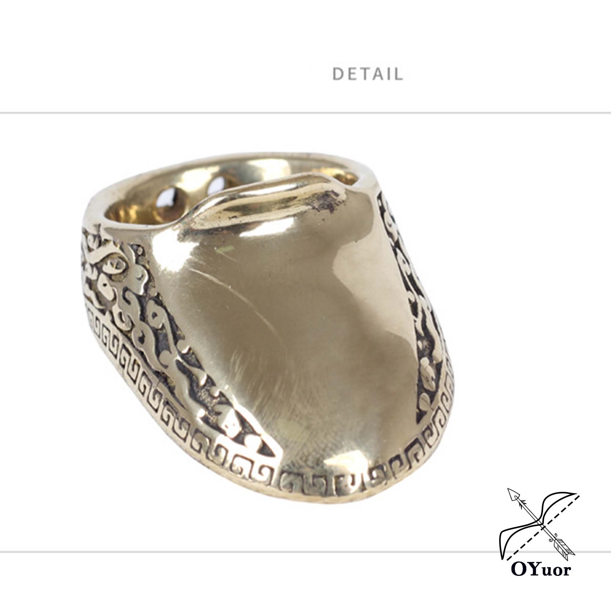 Brass Archery Ring Handmade Ring Traditional Handmade Thumb Etsy