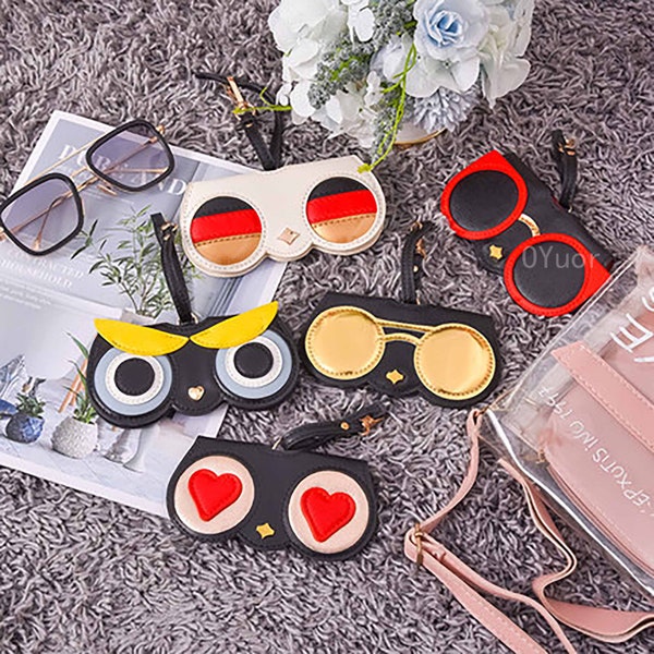 Cute Glasses Case Etsy