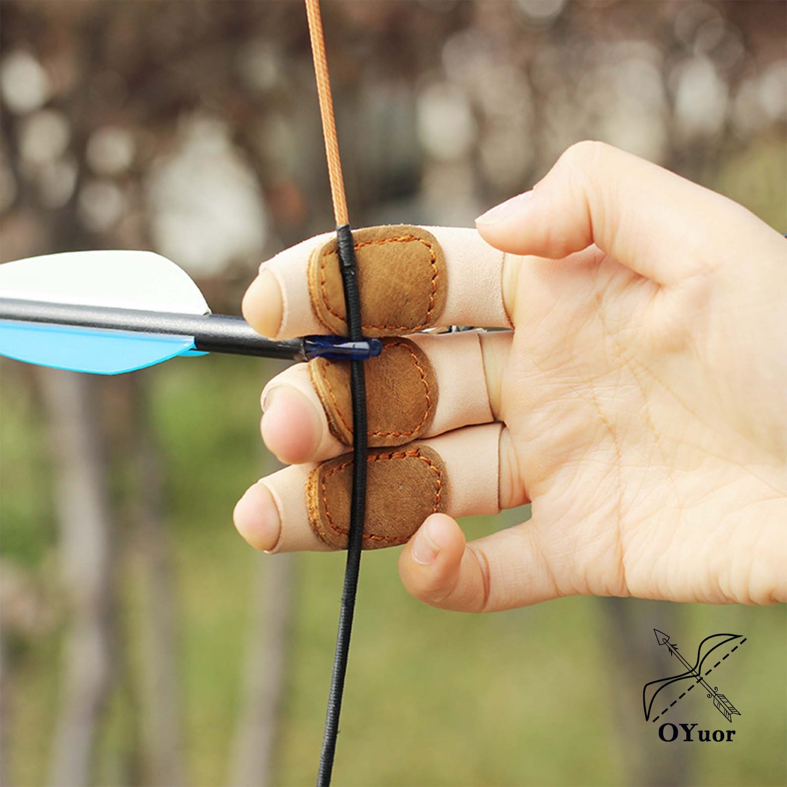 Traditional Archery Glove Archery Bow Finger Protection Etsy