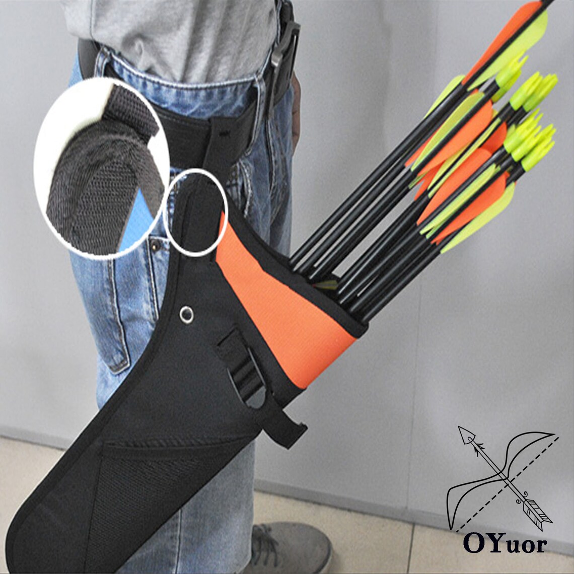 Nylon Quiverback Arrow Quiver Hip Quiver Waistoutdoor Etsy