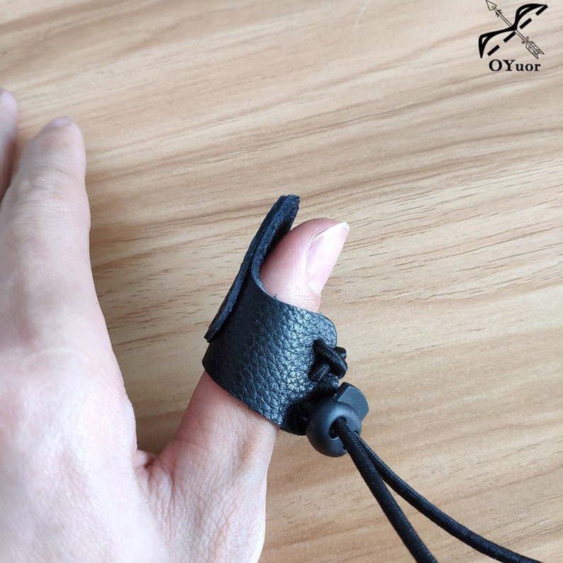 Leather Thumb Adjustable Archery Finger Protector Guardfor Etsy