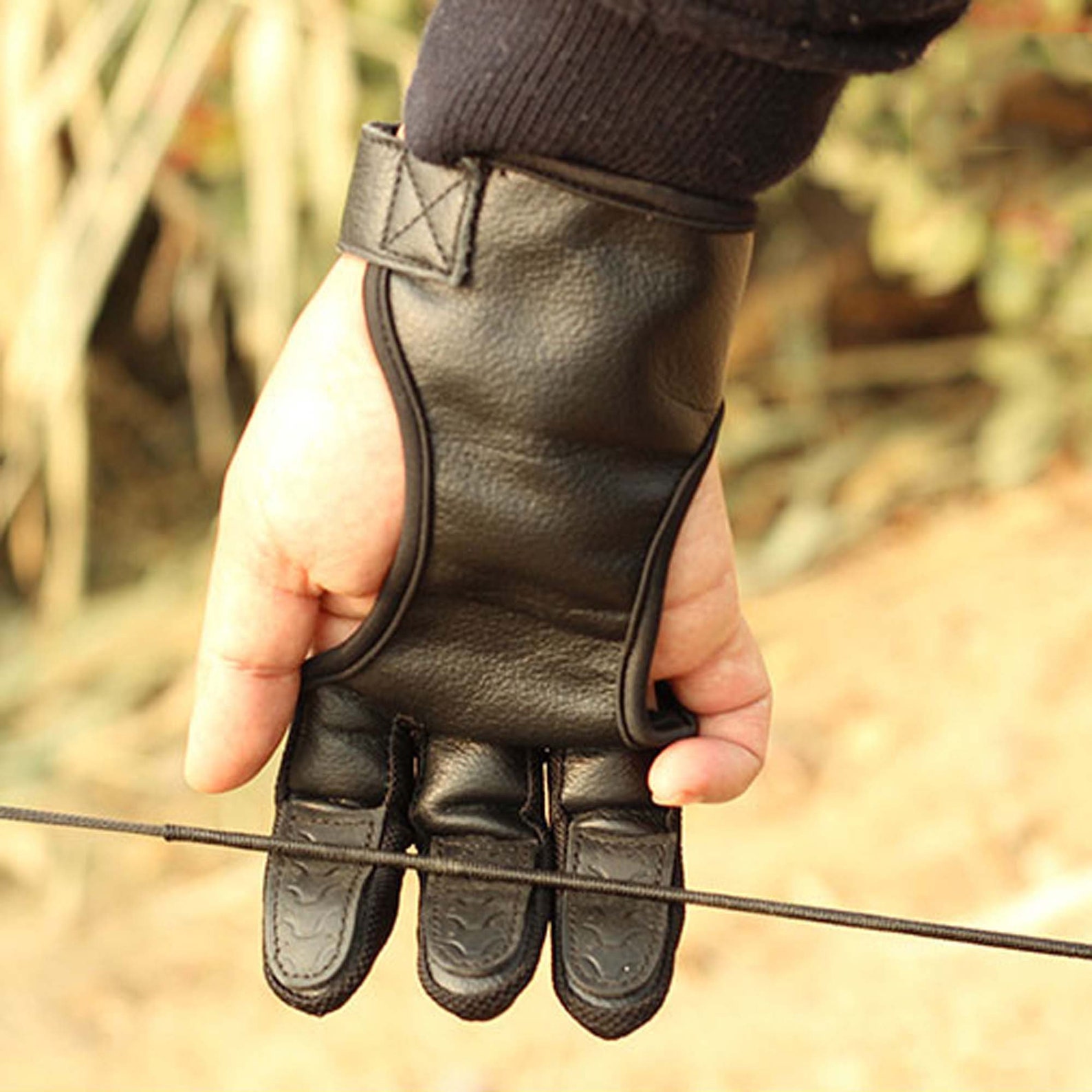 Archery Finger Protection Glovesarchers Hand Protection Etsy