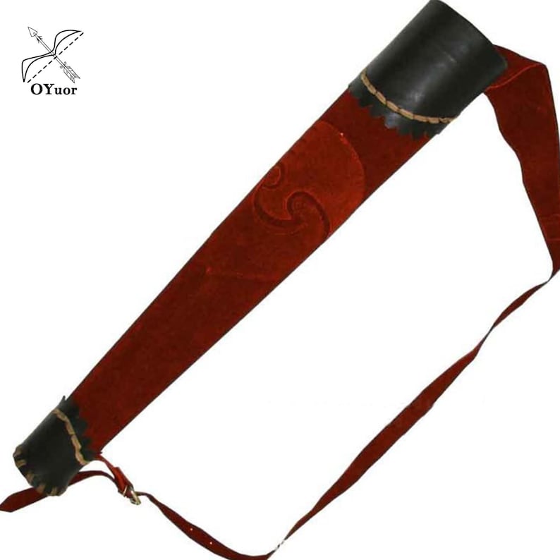 Porte-flèches en cuir de vache véritable carquois traditionnels faits à
