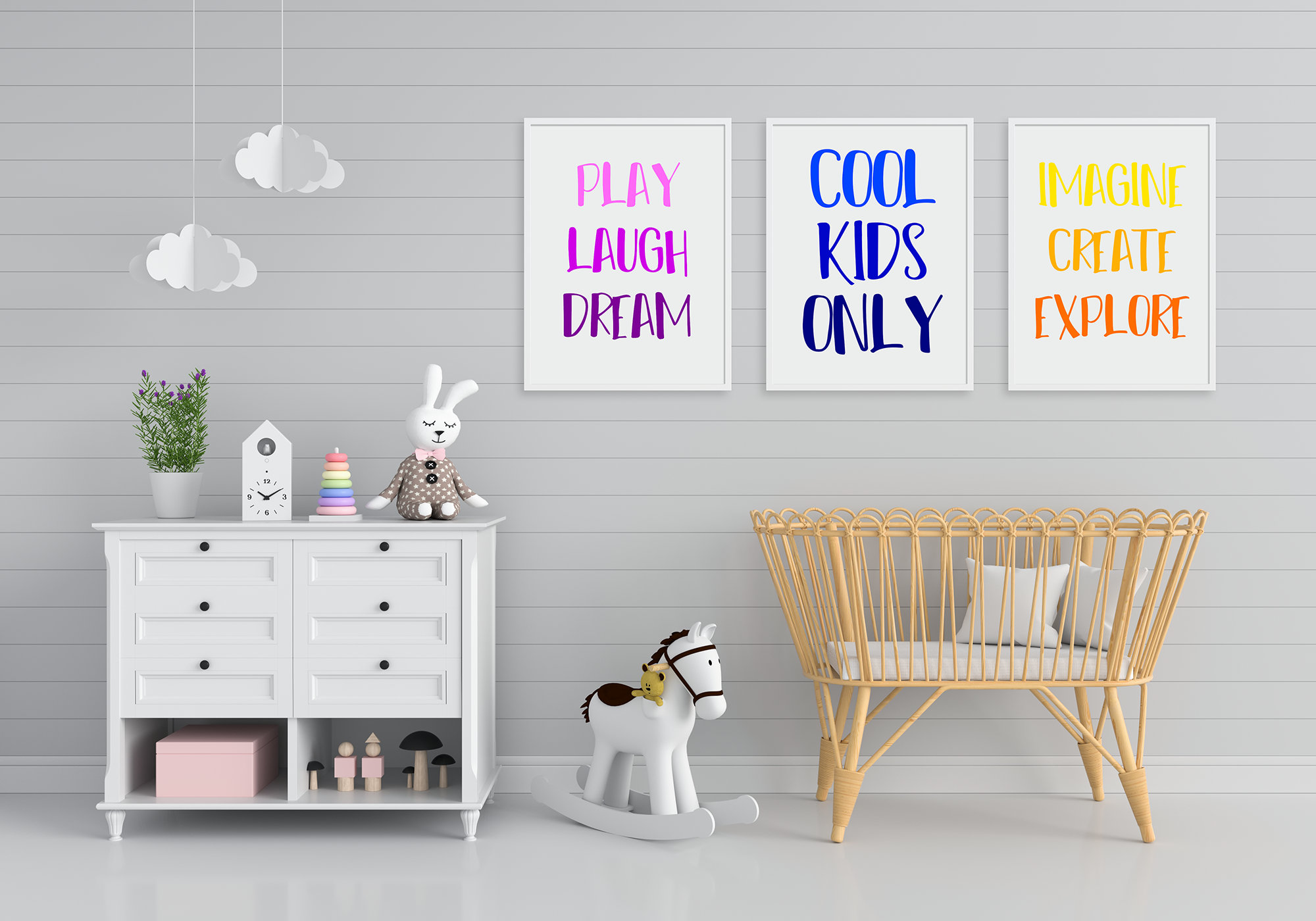 Set of 3 Prints, Modern Kids Room, Nursery Print, Prints for Kids, Kid