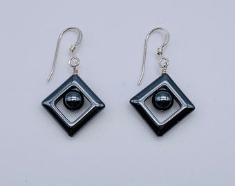 Praesidium Hematite Earrings Small