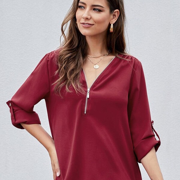 Breastfeeding Zipper Shirt Etsy