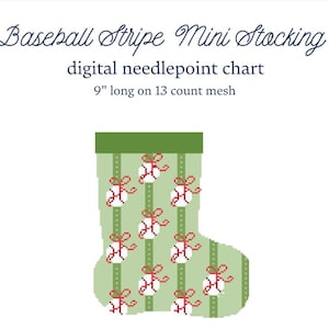 Digitalt nålspetsdiagram för basebollrandig ministrumpa