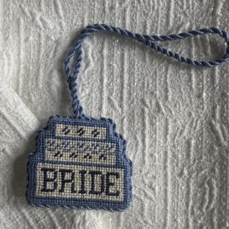 Bride Bag Charm Digital Needlepoint Chart - 18 Mesh image 3