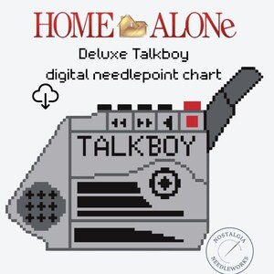 Home Alone Talkboy-ornament digitaal borduurpatroon