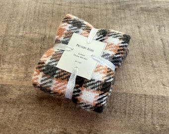 1/12 Scale Handmade Miniature Dollhouse Throw Blanket - Pink Plaid