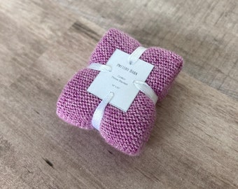 1/12 Scale Handmade Miniature Dollhouse Throw Blanket - Purple