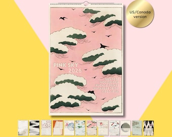 Pink Sky 2026 Calendar (US/Canada Version)