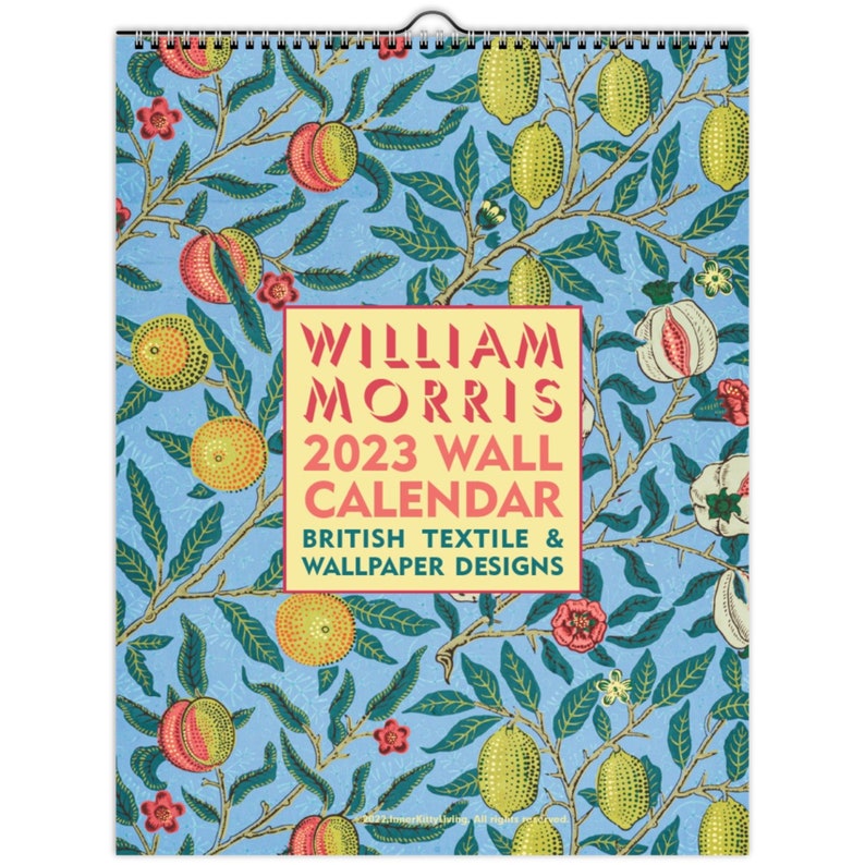 2024 William Morris Calendar Vintage Fine Art Wallpaper and - Etsy