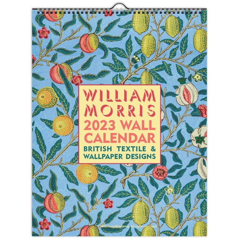 2025 William Morris Calendar Vintage Fine Art Wallpaper and Etsy