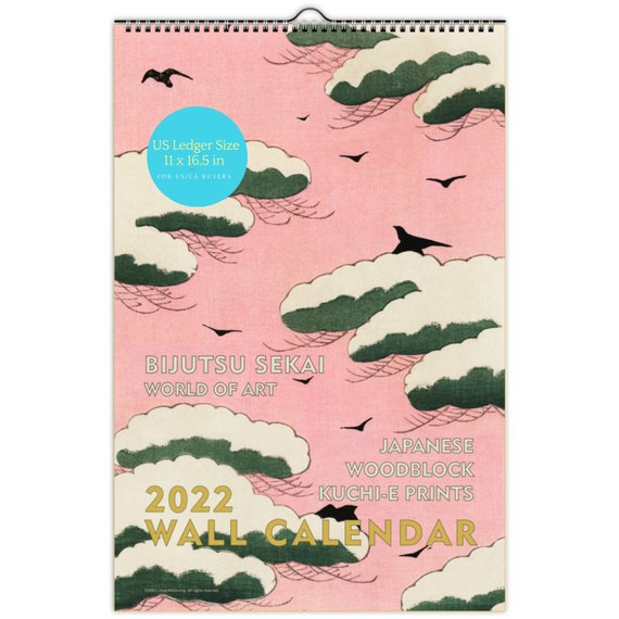 Calendrier 2023 Semis 2022 Japanese Wall Calendar Vintage Woodblock Art | Etsy Australia