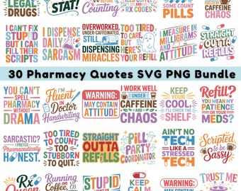 30 Pharmacy SVG Bundle Pharmacy Life (Digital Download)
