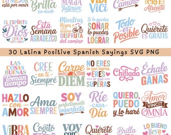Motivationszitate SVG PNG Bundle Deutsche Sprüche für Cricut Silhouette Sofortiger Digitaler Download Svg Png