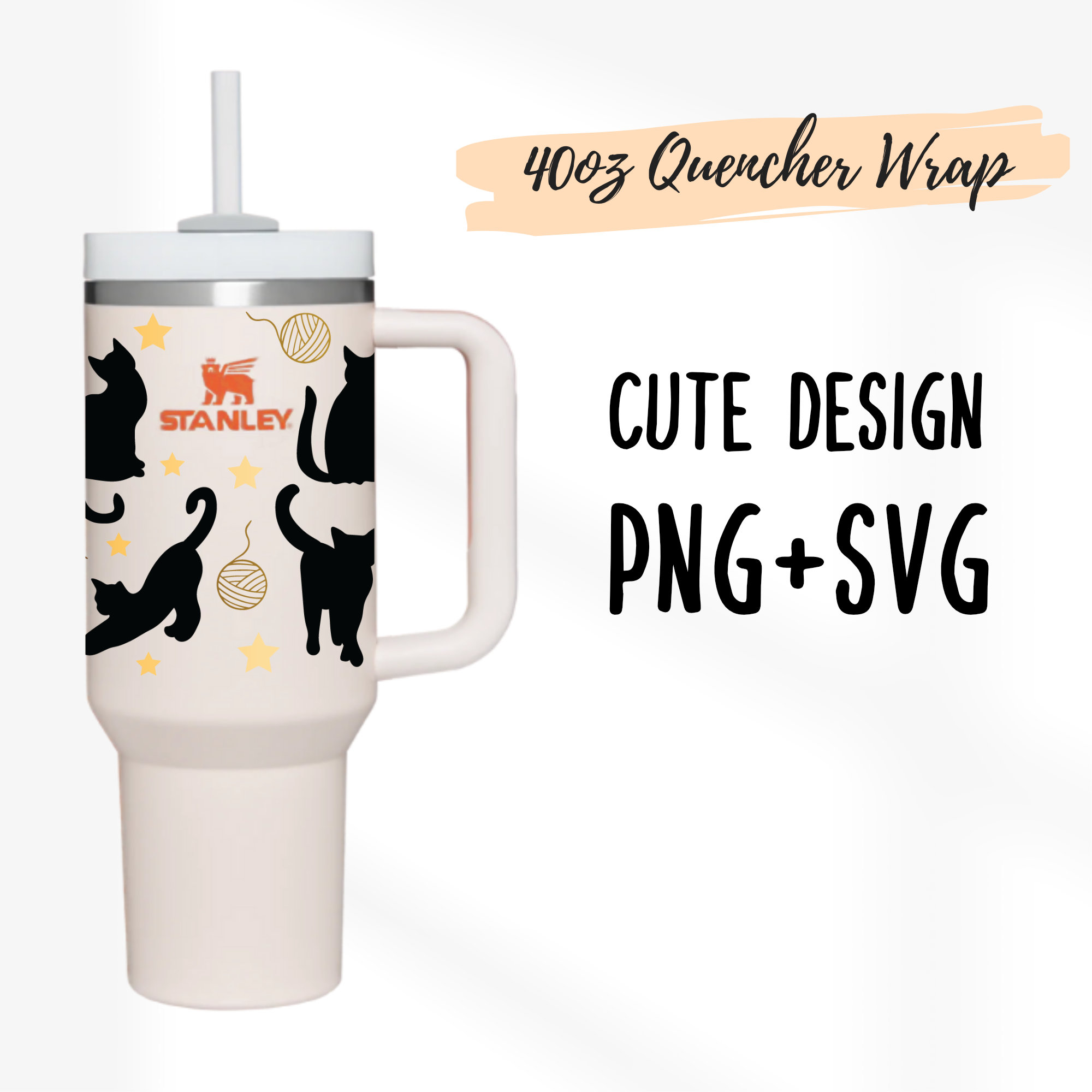 Stanley Tumbler Doodle Cute Southwestern Graphic by
