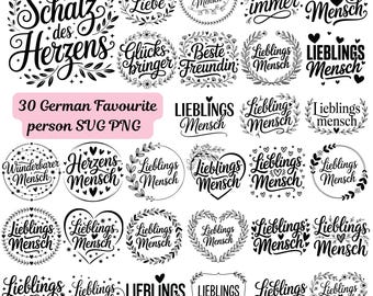 Citations allemandes SVG Bundle Personne préférée des allemands Cricut & Silhouette (téléchargement numérique)