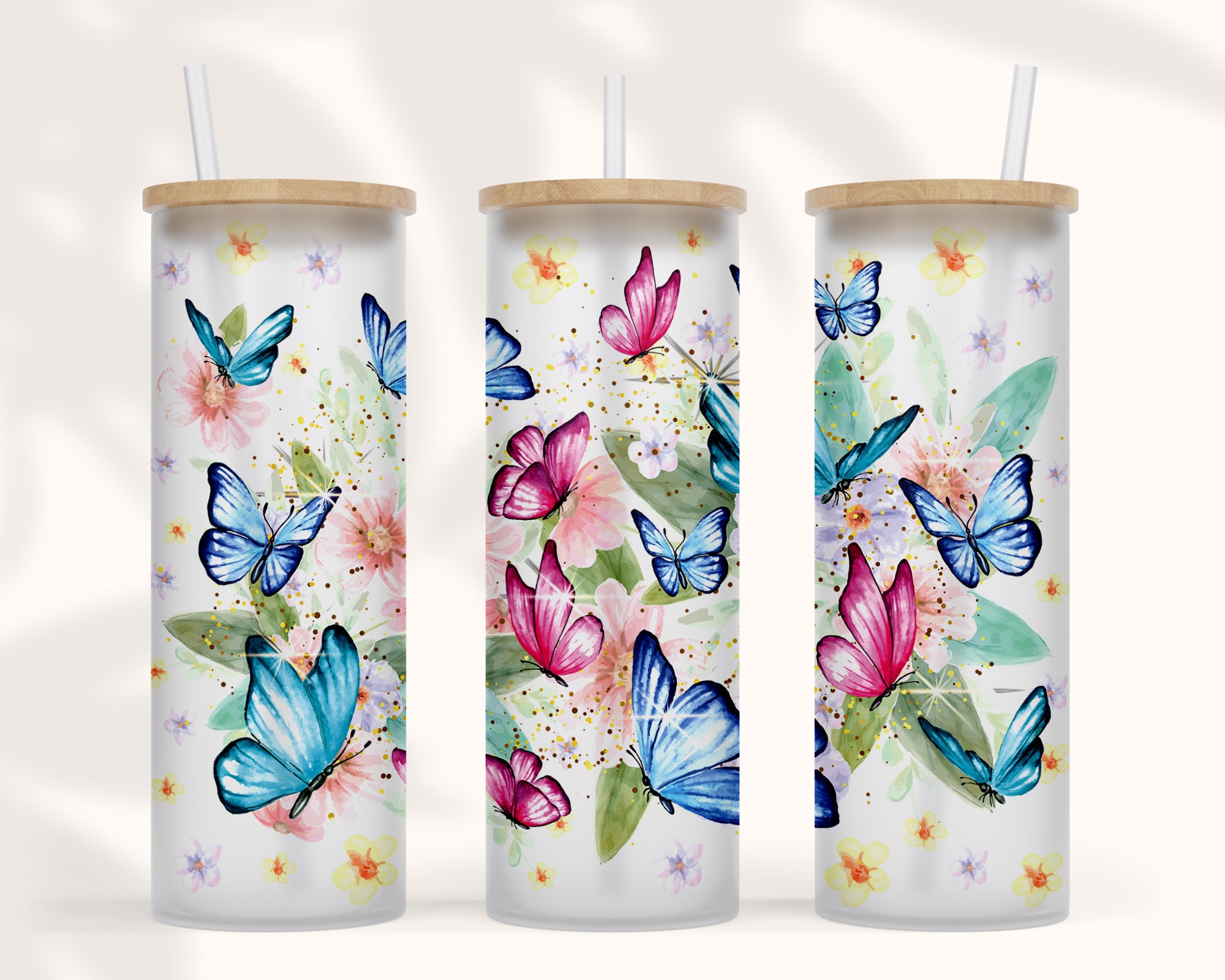 20 25 Oz Frosted Glass Tumbler Png Sublimation Design Etsy