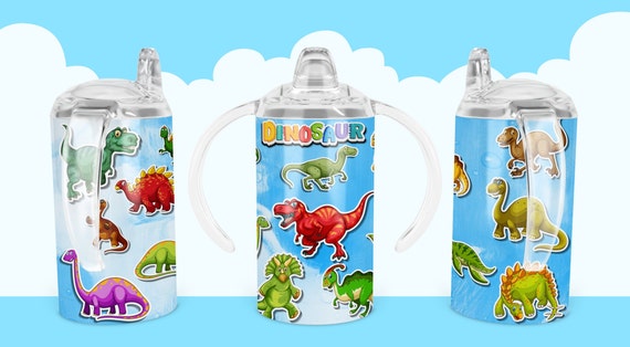 Dinosaur tumbler png sippy cup sublimation designs baby boy sippy cup svg  dino tumbler wrap cartoon dinosaur tumblers boy sublimation design