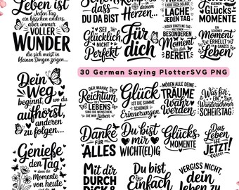 30 German Sayings SVG Bundle Cricut & Silhouette (Digital Download)