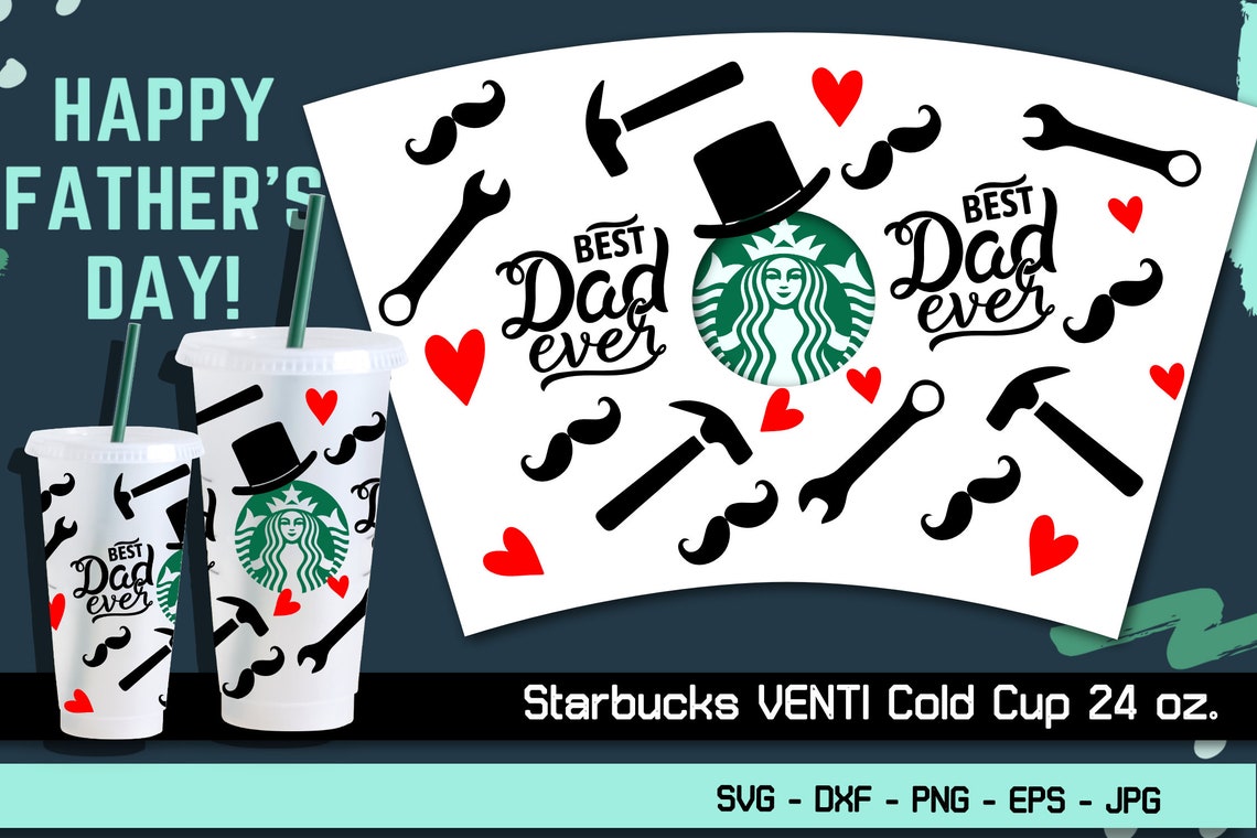 Father's day Starbucks svg Daddy Starbucks Father day Etsy