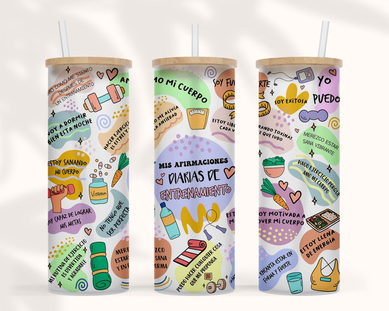 25 Oz Libbey Glass Can Spanish Tumbler Sublimation Design Etsy